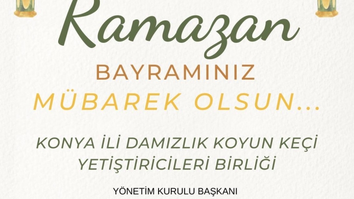 RAMAZAN BAYRAMINIZ MÜBAREK OLSUN